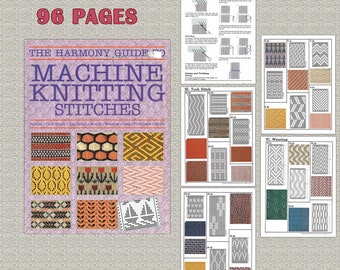 Machines knitting stitches patterns,punch cards 24,pdf,digital
