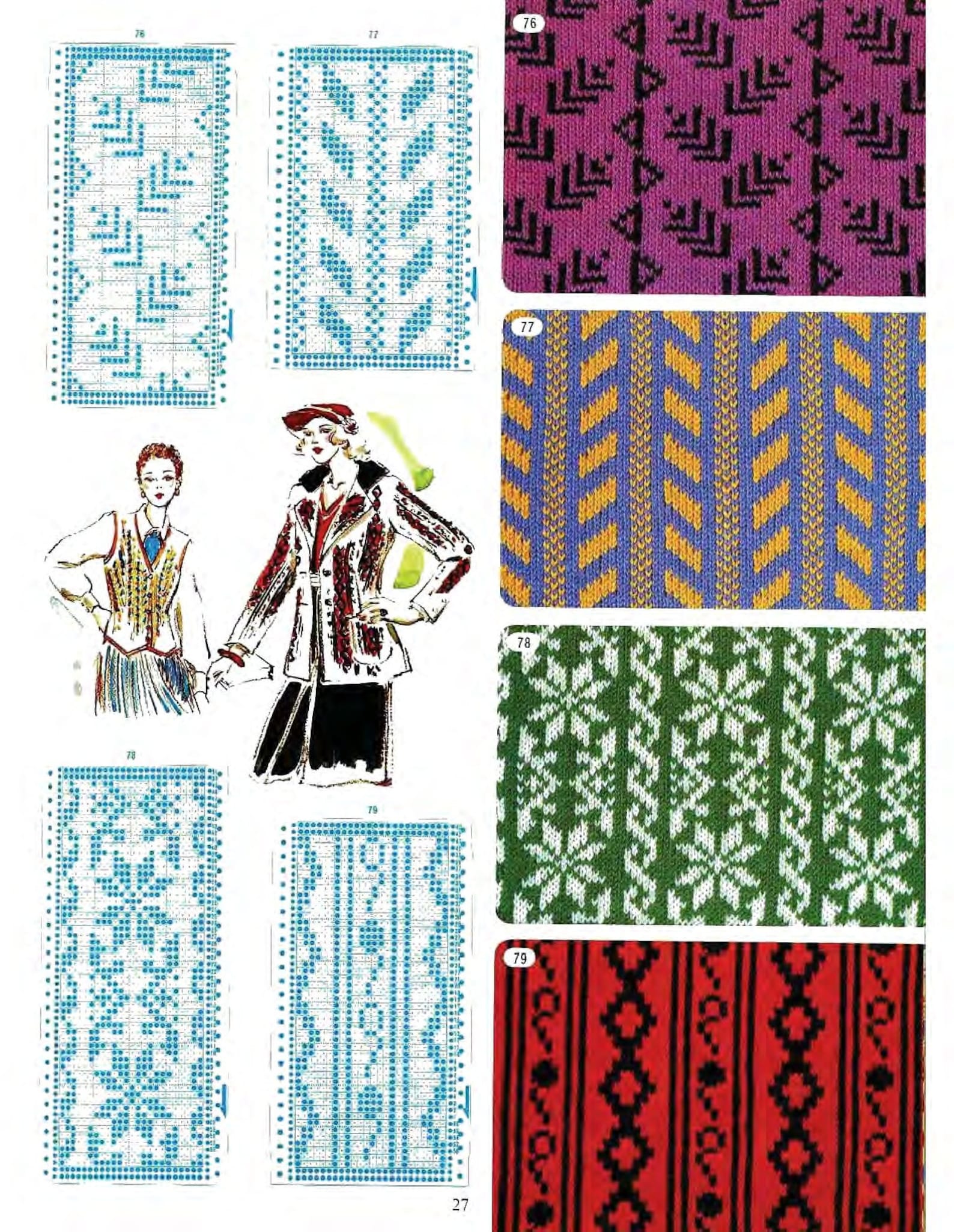 Vintage Punchcard Patterns,knitting Machines,ebook Pattern Etsy