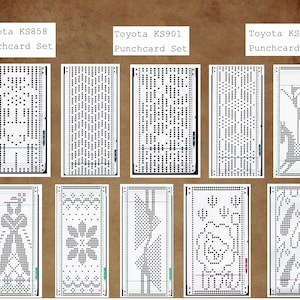 Knitting machines patterns punch card digital,pdf