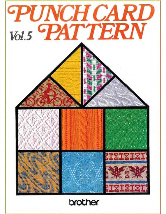 Vintage Punchcard Patternsknitting Machinesebook Pattern Etsy