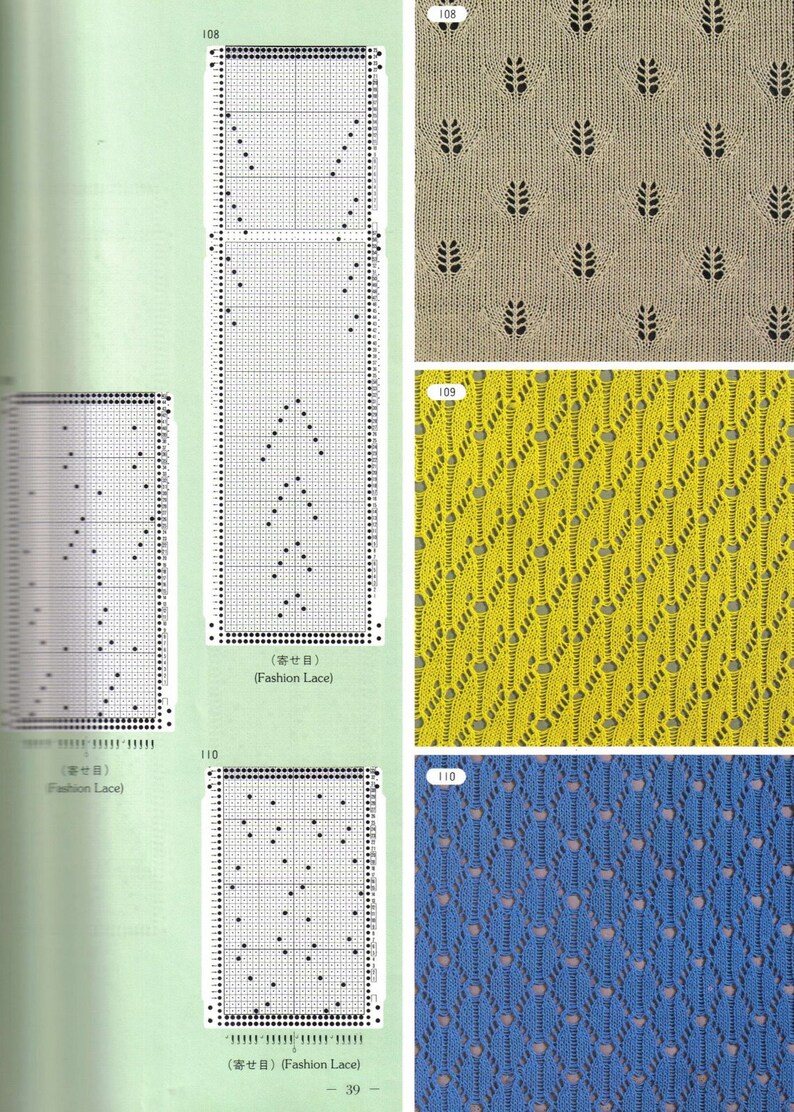 Machine Knit Patternpunch Cardknitting Machinesebook Etsy