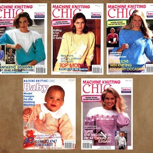 Knit machines knitting knitted pattern, Vintage EBOOK on PDF Parts 11-15