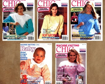 Knit machines knitting knitted pattern, Vintage EBOOK on PDF Parts 11-15