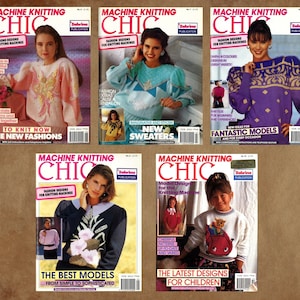 Knit machines knitting knitted pattern, Vintage EBOOK on PDF Parts 6-10
