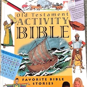 Old Testament Activity Bible - Favorite Bible Stories - Illustrated by Bob Bond for FAITH KIDZ - Published 2000