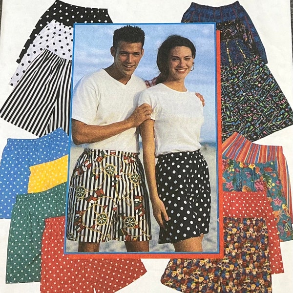 Simplicity 9057 It's So Easy it's Simplicity Misses’, Men’s, Teen-Boys’ and Girls’ Shorts All Sizes XXS-XL/UNCUT/Factory Folded/1996