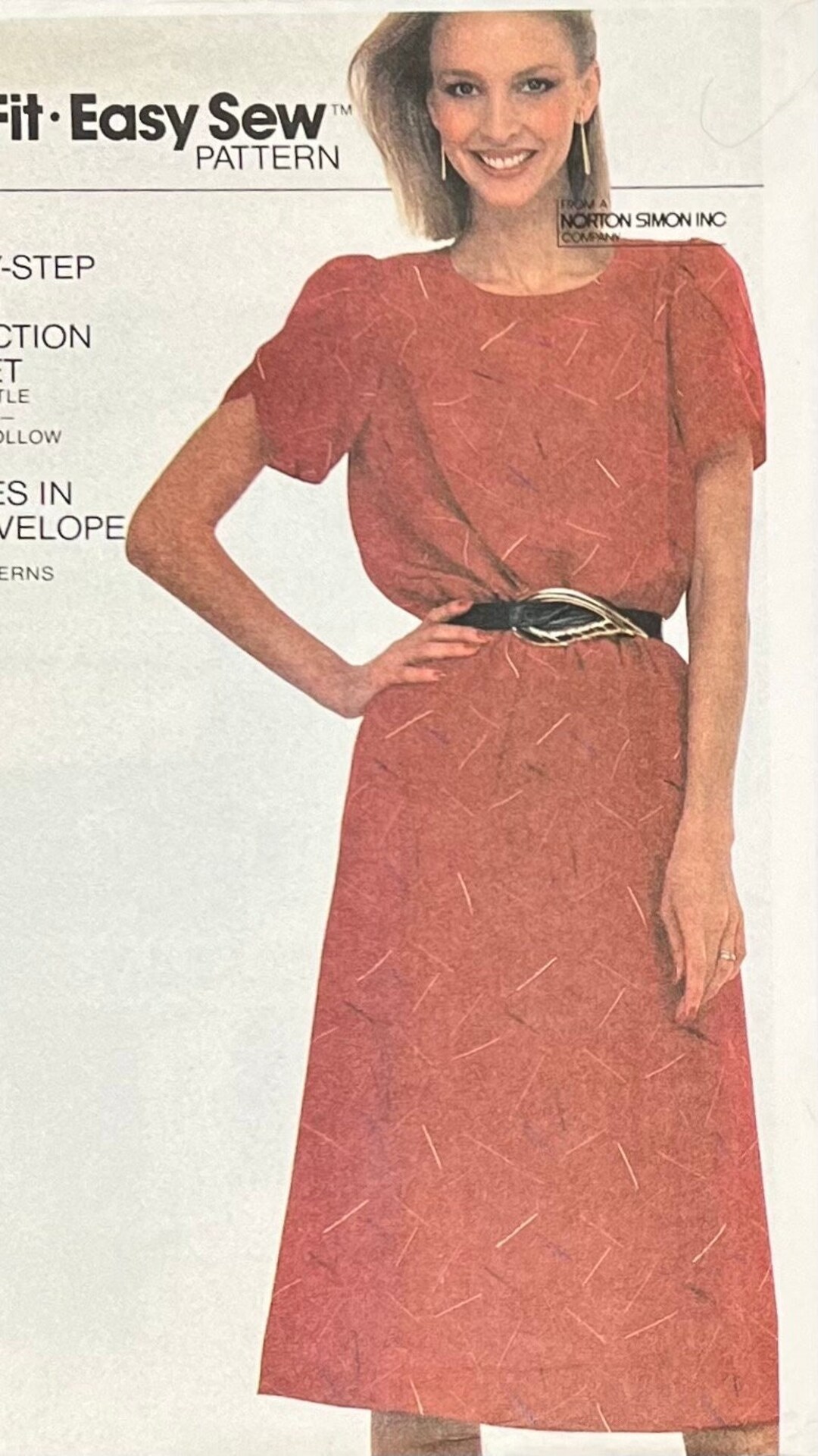 Mccall's 7898 Sewing Pattern/easyfiteasy Sew/misses Slim Pullover