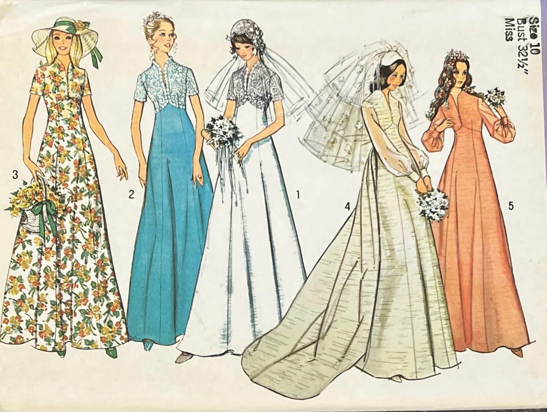 Simplicity 6160 Misses' Wedding Dress With Detachable Train or ...