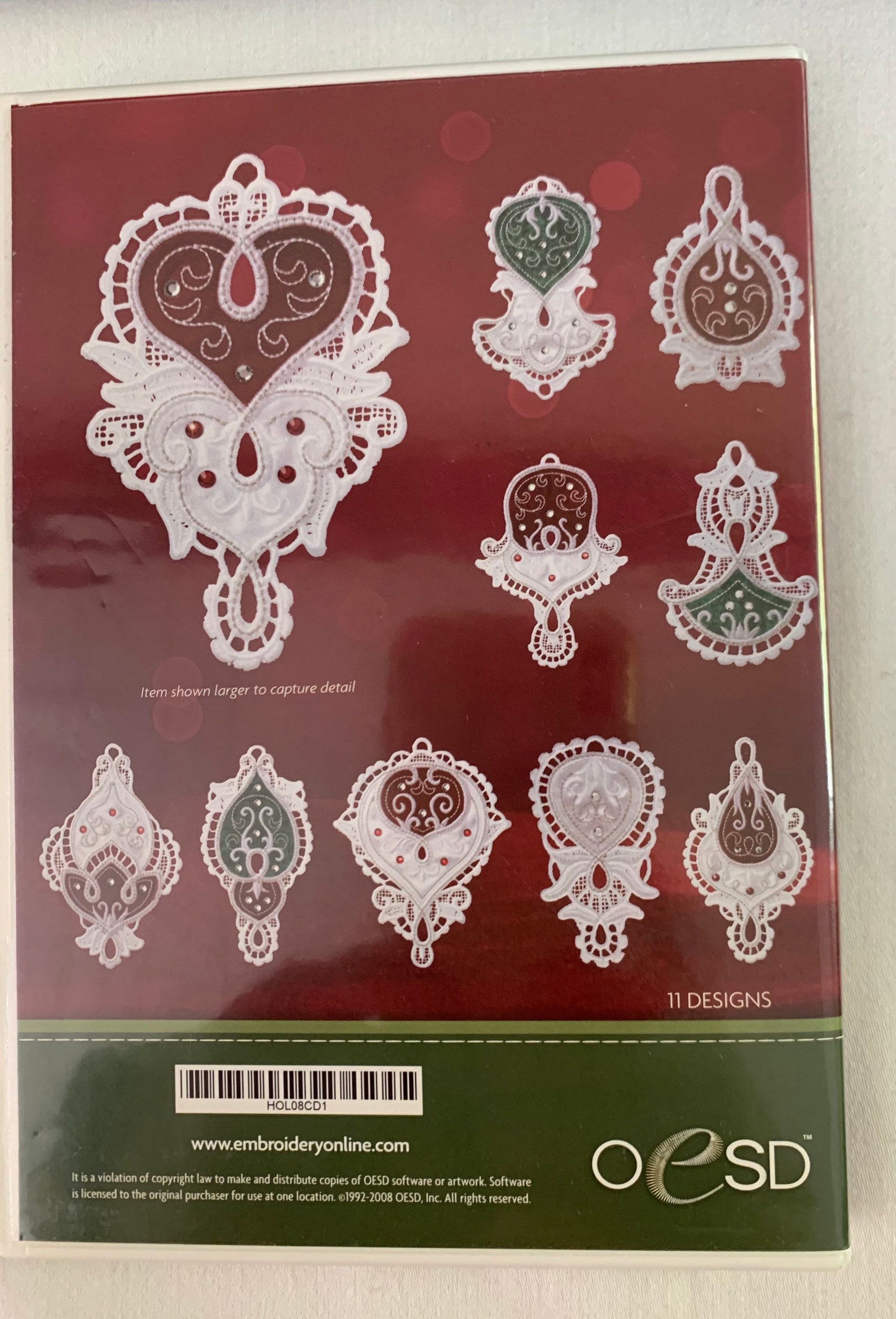 OESD Embroidery Design Pack 2008 Christmas Collection 1 Etsy