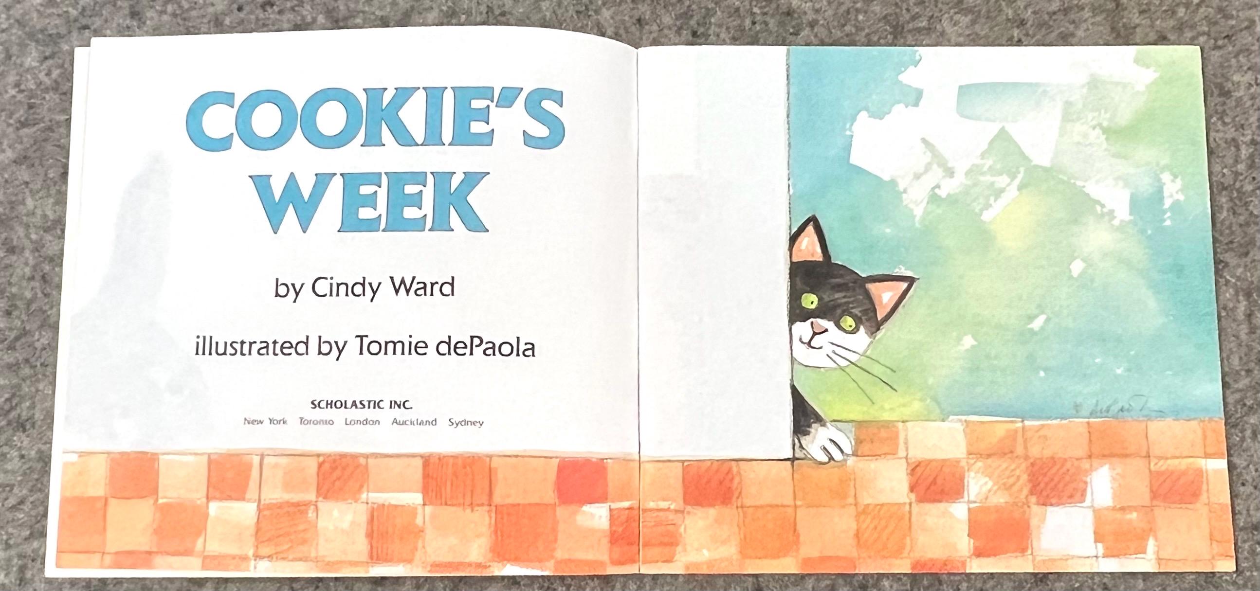 Cookie's Week - Cindy Ward, Tomie Depaola - 1990 Scholastic Softcover ...