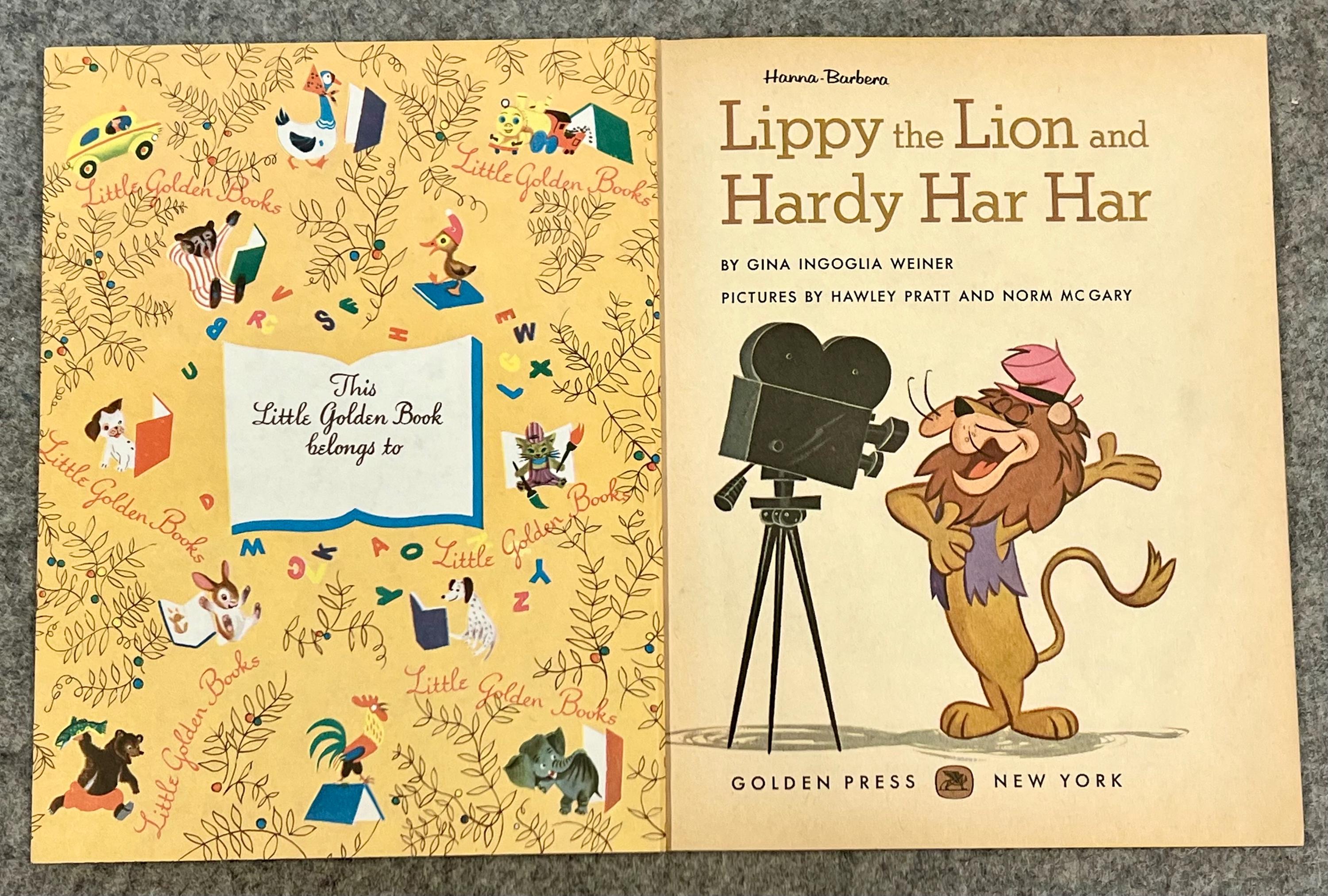 Lippy the Lion and Hardy Har Har Little Golden Book (1963) - Etsy