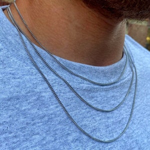 2mm Silver Connell Chain, Mens Chain, Silver Chain Mens, Mens Jewellery UK - By Twistedpendant