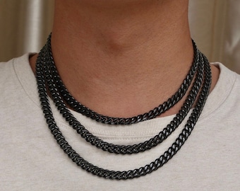 Collana Catena Miami Cuban In Acciaio Inox 316L - Spessori 3-8mm - Foto 2