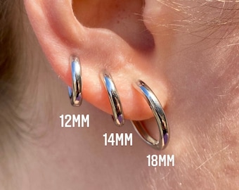 Byweekend☆[silver925] Hammer ball earring 16mm ピアス Amazon.com: WISHMISS Hoop Earrings Sterling Silver Hoop
