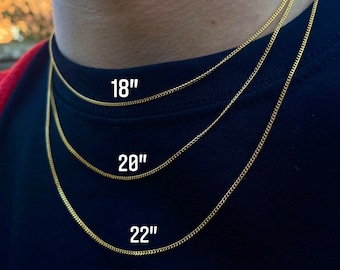Mens gold chains 18 inch new arrivals