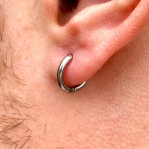 Half hoop store mens earrings