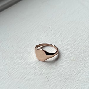 Mens Ring - Rose Gold Signet Ring - Signet Ring Men - Mens Pinky Ring - Stainless Steel Ring - Mens Jewelry- Rings For Men By Twistedpendant