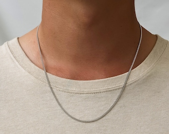 コネルチェーン - メンズコネルチェーン 2mm - メンズシルバー/ゴールドチェーン - メンズネックレス - Twistedpendant製細チェーンネックレス