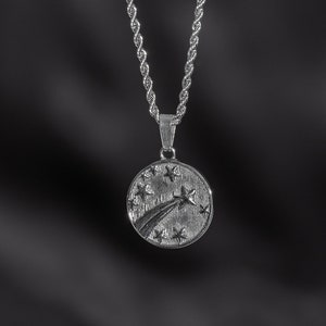 Herren Halskette - Silber Stern Anhänger Halskette für Männer - Herren Schmuck - Silber Kette Anhänger - Shooting Star Charm Geschenk von Twistedpendant