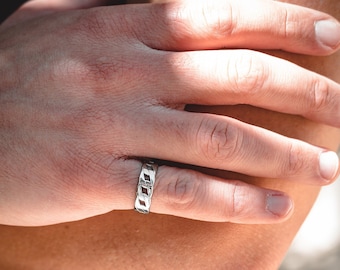 102cm Da Uomo 10 MM Acciaio Inox Placcato Argento Cubano Cordolo