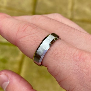 Mens Stainless Steel Ring Etsy UK