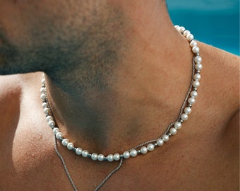 【2plan】24SS★ [MADE] Pearl Twisted Necklace Amazon.com: Fresh Water Cultured Pearl Torsade/Twist
