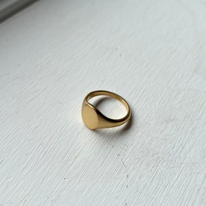 Zilveren Matte Signet Ring Herenring Geborstelde zilveren ringen voor mannen Ovale Pinky Ring Herensieraden Geschenken voor hem Door Twistedpendant afbeelding 3