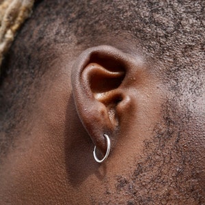 Etsy mens hoop earrings hotsell