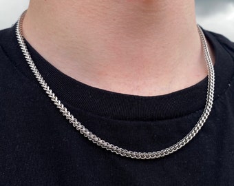 Gold Chain Necklace Mens Chain Franco 4mm Mens Gold Chain