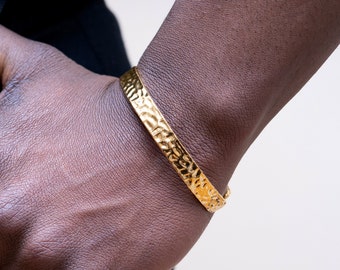 Gold Bracelet Men, Mens Cuff Bracelet, Mens Gold Bracelet, Adjustable Bangle Bracelet, Gold Bracelet 8mm, Mens Jewelry Gifts- Twistedpendant