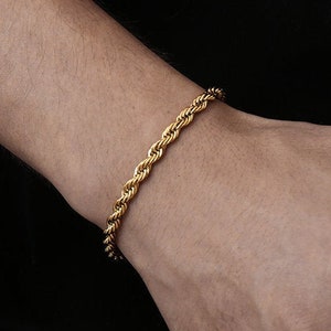 ブレスレット 18K Gold Screw Chain Bracelet For Men & Women il_1080xN.2560988094_plf5.jpg