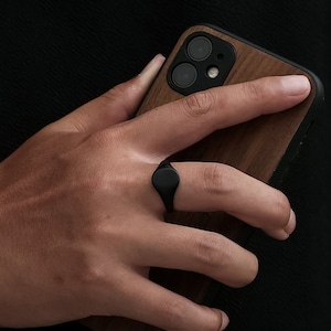 Schwarz Siegelring Herren - Matt Oval Ring - Herren Siegelring Herren - Herrenring - Herrenring - Herrenring - Herrenring - Herrenring Herren Schwarz