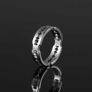 Mens Ring - 18K Gold Razor Ring - Simple Gold Stainless Steel Rings for ...