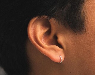 Mini Orecchini A Cerchio In Argento 925 Con Zirconi | 5-11 Mm | Ipoallergenici Unisex | Confezione Regalo