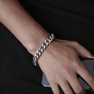 Silver Cuban Bracelet - Silver Bracelet Men, Mens Bracelet 13mm Heavy Link Chain, Thick Silver Bracelet - Mens Jewelry - Statement Chain UK