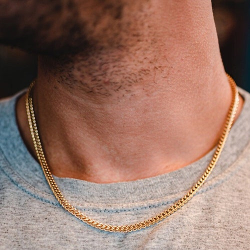 4mm Gold Franco Chain Mens Gold Chain 