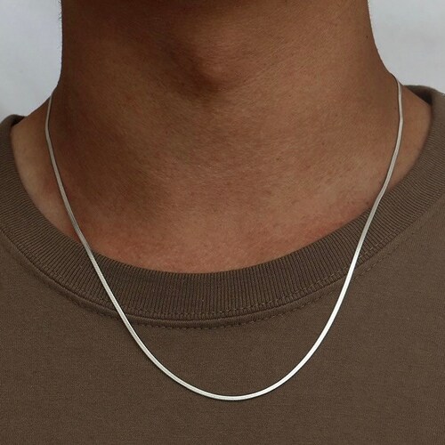 2mm Silver Snake Chain Mens Chain 