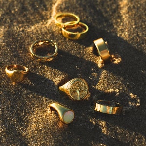 Etsy mens gold clearance rings