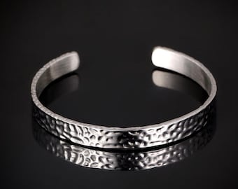 Mens Bracelet, Mens Silver Bangle Cuff Bracelet, Mens Silver Bracelet 8mm Adjustable Cuff Bangle, Mens Jewellery Gifts Steel Cuff Gift Him