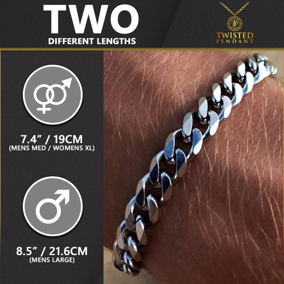Mens Bracelets Thin Silver Bracelet Cuban Curb 1.5mm Thin Bracelet Mens  Chain Stainless Steel Chain, Mens Jewelry Chains - By Twistedpendant