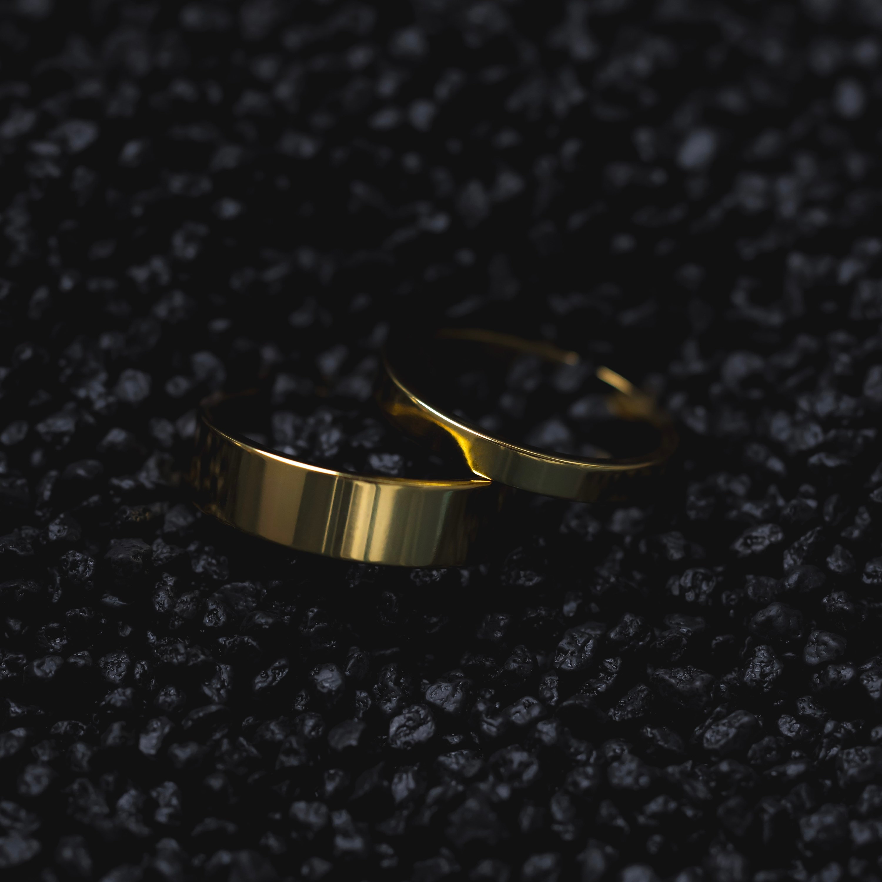 Mens Ring - Minimal Gold Band Rings for Men - Thin Gold Band Ring ...