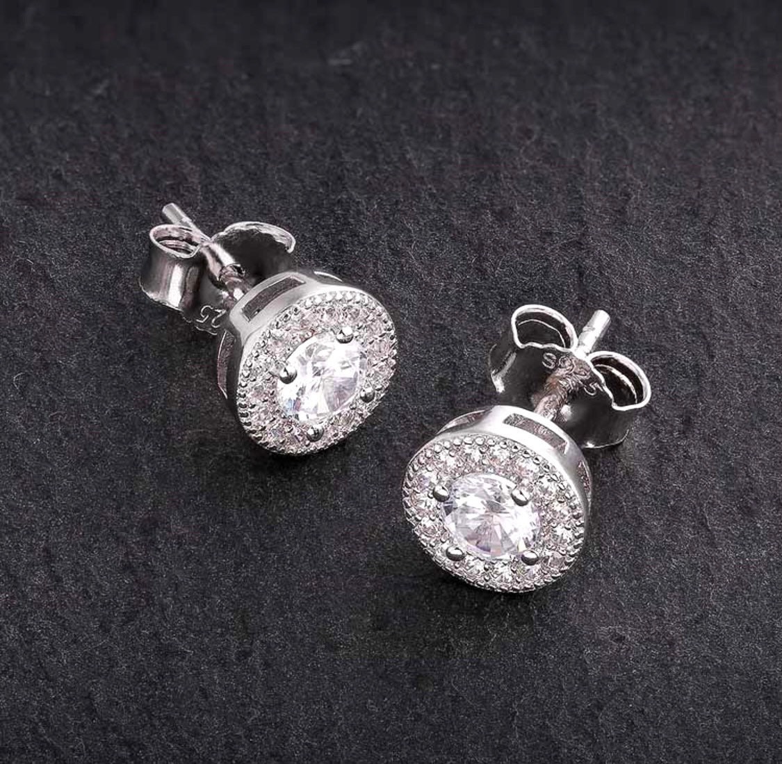 Orecchini Unisex In Argento 925 Con Zirconi Cubici Arcobaleno | 5mm Tondi | Ipoallergenici - 4