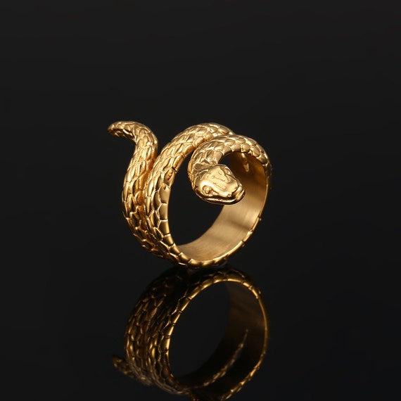 Konstantino Men's Two-Tone Serpent Band Ring | Neiman Marcus