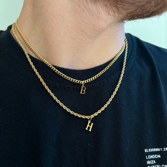 Initial chain for men sale