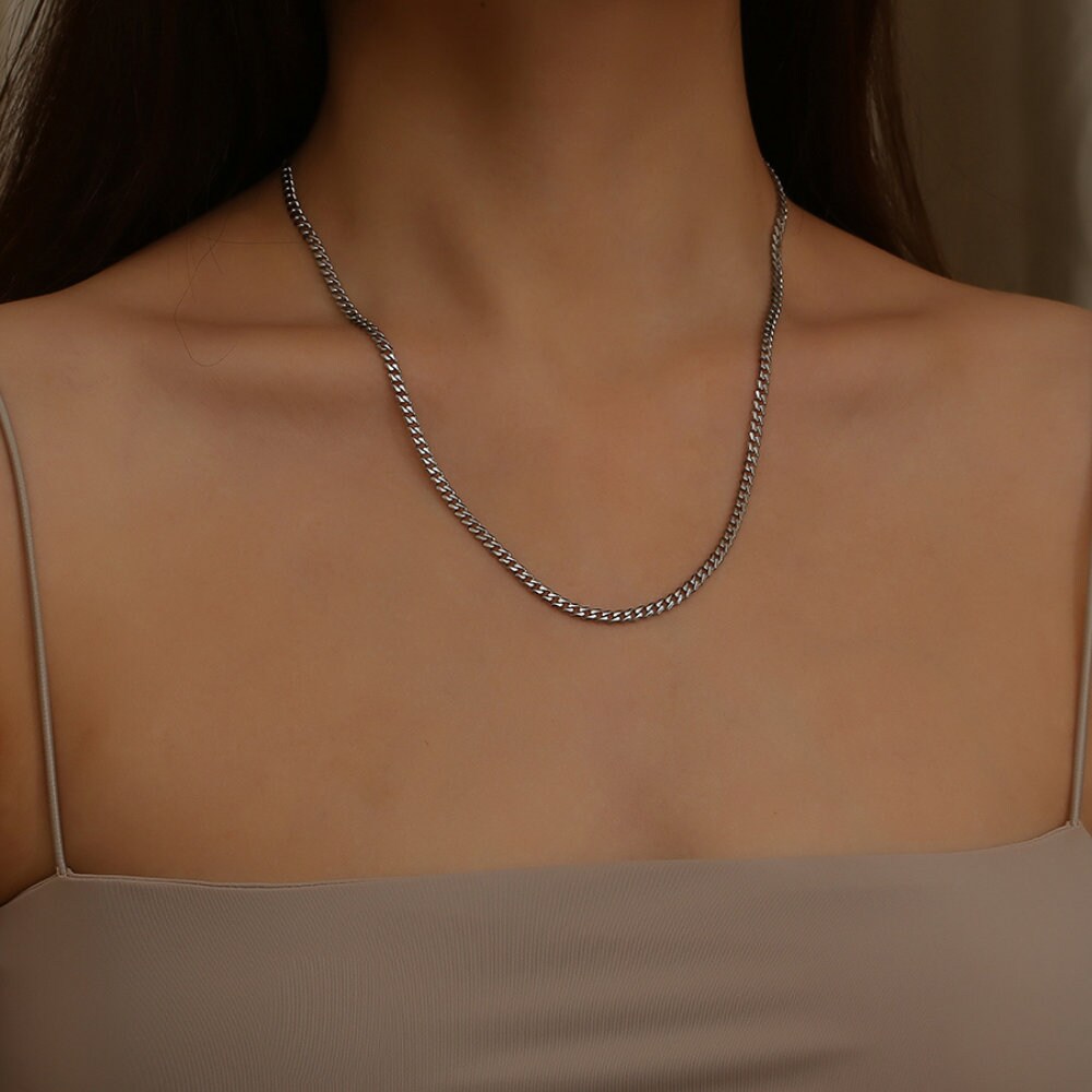 Collana a catena cubana Miami grosso in oro Collana