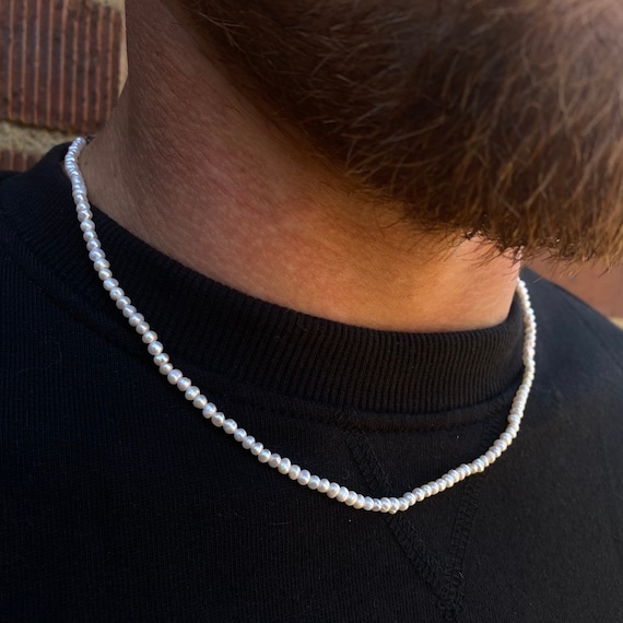 Pearl cheap necklace thin