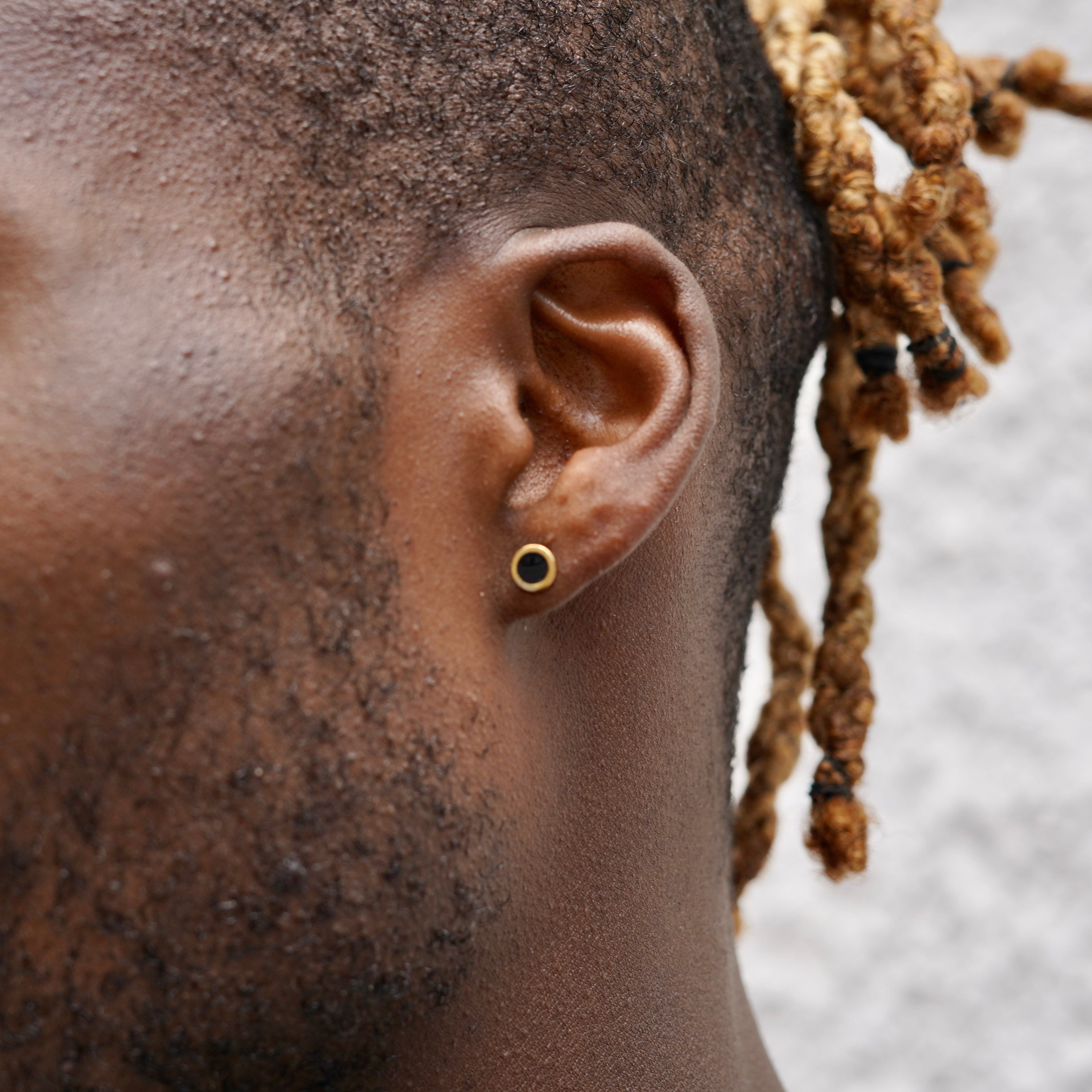 Mens Earrings Mens Stud Earrings Gold Stud Earrings 6mm Etsy UK