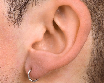 Piccoli Orecchini A Cerchio In Oro Massiccio Di Twistedpendant - Foto 6