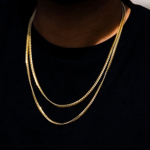 23K Gold Chain - Gold Plated Cuban Link Chain - Mens Gold Chains - Mens Necklace in Gold - Mens Chain - Mens Jewelry By Twistedpendant