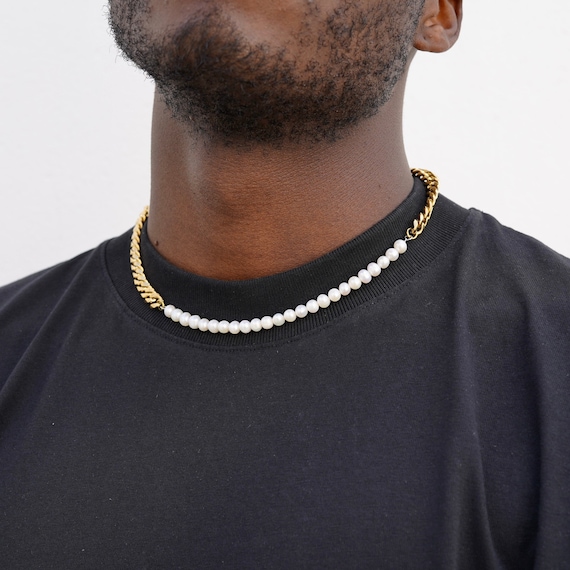 ◆VINTAGE HOLLYWOOD◆ Chain Half Pearl BraceletVH24NNBR173M ◇VINTAGE HOLLYWOOD◇ Chain Half Pearl BraceletVH24NNBR173M